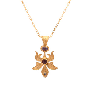 Floral-inspired Zultanite Gemstone Necklace