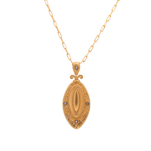Oval Shapes Motif Necklace