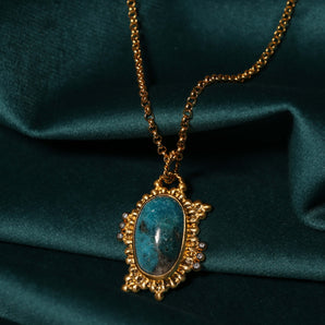 Star-shaped Turquoise Stone Necklace