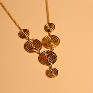 Spiral-shaped Motifs Necklace