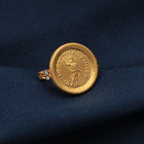 Caracalla Denarius Themed Julien Caesar Motif Ring