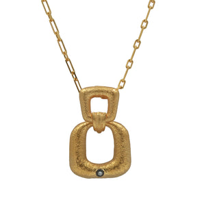 Byzantine Themed Square Motif Necklace