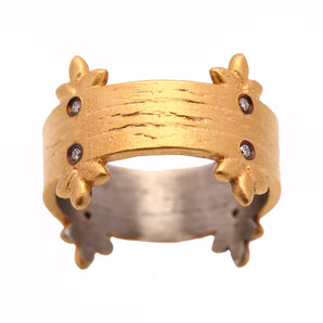 Daffodil Flower Motif Ring