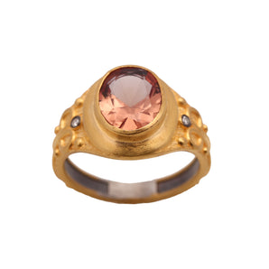 Zeus’ Lightning Pink Tourmaline Stone Ring