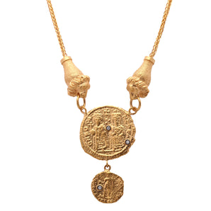 Babylon and Lion Motif Necklace