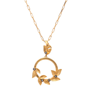 Magical Leaves of Bacchus Themed Necklace