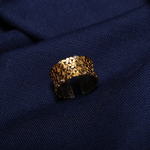 Gardenia Flower Pattern Ring