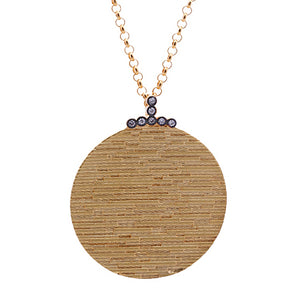 Round Necklace Depicting Egyptian Pyramids