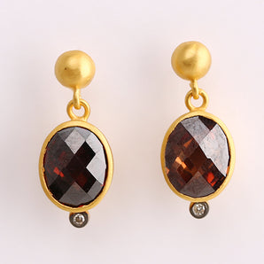 Citrine Stone Earring