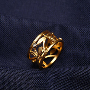 Olive Leaves Motif Ring