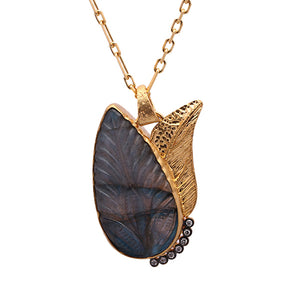 Northern Lights Themed Labrodorite Stone Necklace