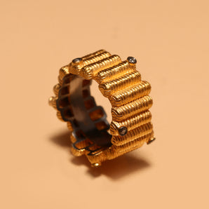 Hercules Themed Stylized Columns Ring