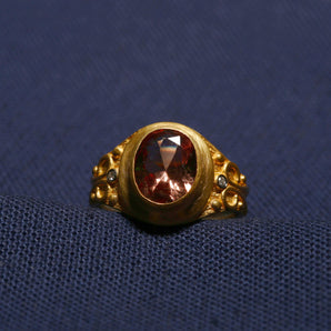Zeus’ Lightning Pink Tourmaline Stone Ring
