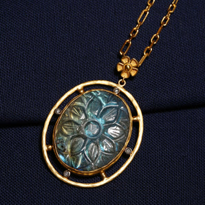 Labrodorite Stone Necklace