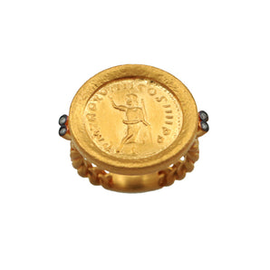 Caracalla Denarius Themed Julien Caesar Motif Ring