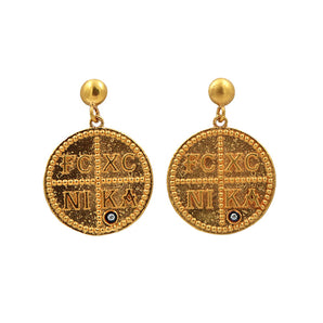Byzantine History and Christian Faith Themed Earring