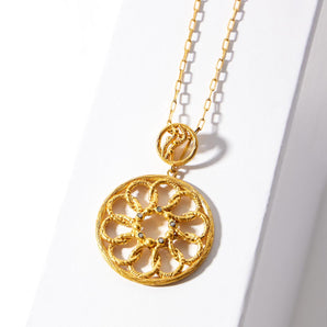 Hercules Themed ‘Flower of Life’ Motif Necklace