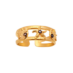 Doris and Starfish Themed Ring