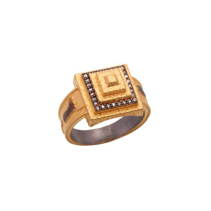 Lion Motifs Ring