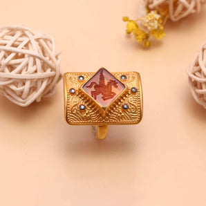 Winged Horse Motif Ring