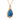 Drop-shaped Turquoise Stone Necklace