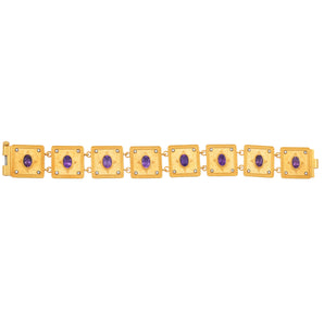 Square Motif Zultanite Stone Bracelet