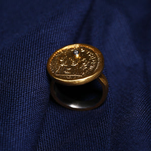 Ancient Roman Coin Themed Ring