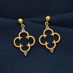 Byzantine Cross Themed Earring