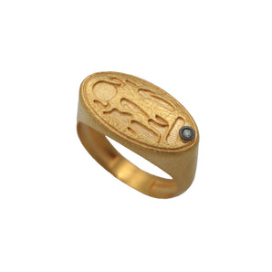 Akhenaton and Nefertiti Themed Ring