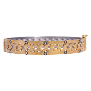 Diamond Detailed Chain Bracelet