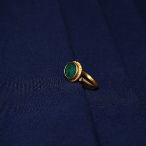 Pegasus Themed Green Ring