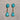 Raindrop Themed Turquoise Stone Earring