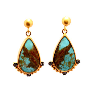 Protecting Turquoise Stone Earring