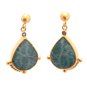 Ancient Greek Mythology Themed Turquoise Stone Earring