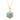 Star and Night Themed Turquoise Stone Necklace