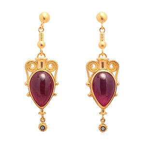 Ruby Light Stone Earring