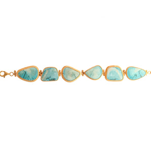 Shade of The Sky Themed Turquiose Stone Bracelet