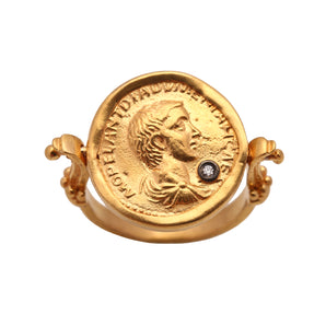Julius Caesar's Coin Motif Ring