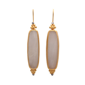 Selene and Ares Themed Moonstone Earring