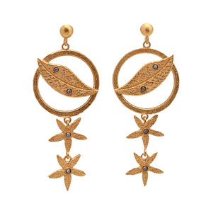 Lifegiving Nature Elements Motif Earring