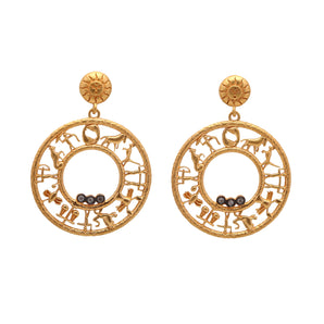 The Roman Calendar Themed Earring