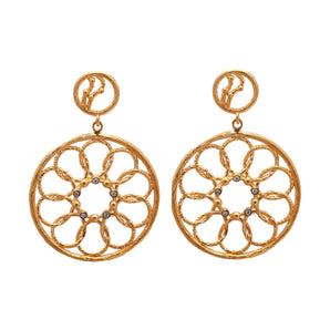 Flower of Life Themed Earring