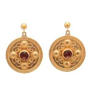 Byzantine Shield Motif Earring