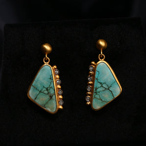 Turquoise Stone Earrings