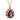 Ottoman Empire Themed Citrine Stone Red Necklace