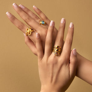 Three Zultanite Stones Ring