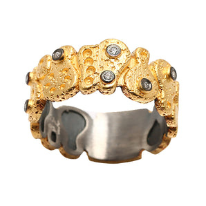 Handmade Ring With Diamond Detail