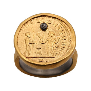 Ancient Roman Coin Themed Ring