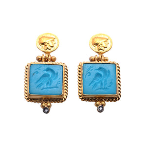 Zeus Earring with Eagle Motif