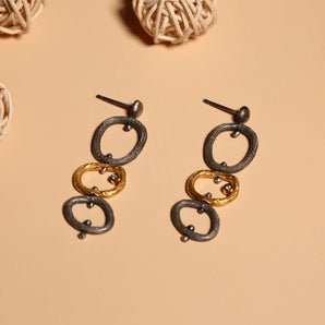 Asymmetrical Ring Design Earring